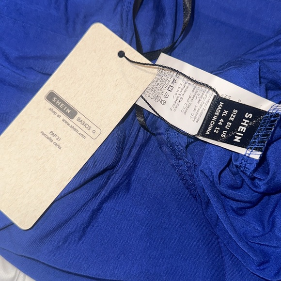 SHEIN - Blue Strapless Maxi Dress - NWT - Picture 4 of 6